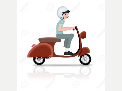  CADETE CON MOTO para Delivery 